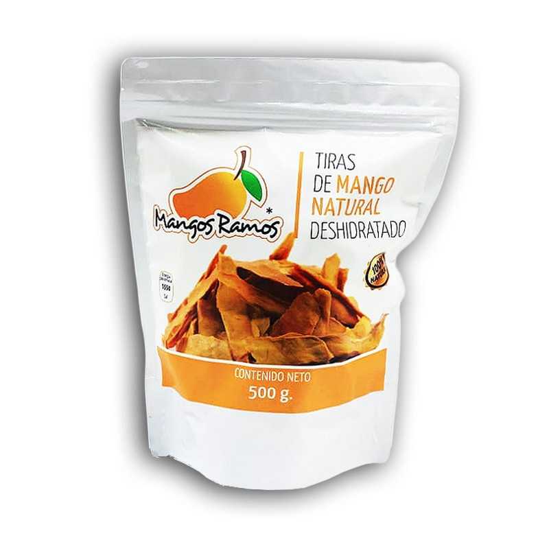 Mango Natural Deshidratado, paquete de 500g